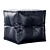 Berkeley Leather Pouffe: Interlocking Squares 3D model small image 4