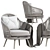 Elegant Daisy Swivel Chair 3D model small image 4