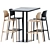 Elevated dining experience: High Table MT 499A T 3D model small image 1
