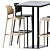 Elevated dining experience: High Table MT 499A T 3D model small image 3