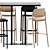 Elevated dining experience: High Table MT 499A T 3D model small image 4