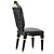 Mosaic Elegance Blonde Dining Chair 3D model small image 6