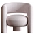 Luxury Italian Armchair: Via del Corso 3D model small image 3