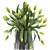 Spring Green Tulip Bouquet 3D model small image 3