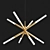 Elegant Antique Brass Chandelier 3D model small image 1