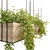 Natural Wood Hanging Plant Holder 3D model small image 2