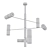 Modern Metropolis Chandelier 3D model small image 2
