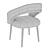 Veronica Upholstered Chair: Elegant Comfort in Your Home 3D model small image 4