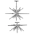 Ariel Starburst Chandelier: Elegant Illumination for Any Space 3D model small image 4