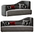 Modular BoConcept Ottawa Sofa 3D model small image 1