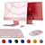 Sleek and Vibrant: Apple iMac 2021 3D model small image 6