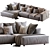 Hills Modern Sofa: Elegant and Stylish 3D model small image 2