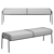 Sleek and Modern Cosmo Bench 3D model small image 3