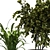 Botanical Greenery Set 3D model small image 3