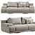 Fendi Casa Artu 2014: Elegant Luxury Sofa 3D model small image 1