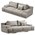 Fendi Casa Artu 2014: Elegant Luxury Sofa 3D model small image 2