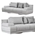 Fendi Casa Artu 2014: Elegant Luxury Sofa 3D model small image 5