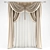 Elegant Drapery Set 3D model small image 1