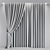 Title: Elegant Curtain Set with Sheer Fabric 3D model small image 3