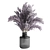 Elegant Dry Lavender Bouquet in Glass Vase 3D model small image 1