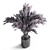 Elegant Dry Lavender Bouquet in Glass Vase 3D model small image 2