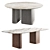 Elegant Dorico Table Set - Arflex 3D model small image 1