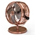 Vintage Copper Desk Fan - HOLMES Heritage 3D model small image 1