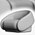 Up-Lift Convertible Armchair: Style and Function in One 3D model small image 4