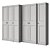 Ikea PAX-Grimo Wardrobe: White Frame, Various Door Colors 3D model small image 4