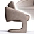 Modern Brown Armchair: Stylish & Comfortable 3D model small image 2