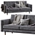 Luxury Landskrona Sofa: Modern Scandinavian Design 3D model small image 1