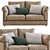 Elegant Leather Sofa by Ferlea 3D model small image 2