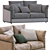 Elegant Leather Sofa by Ferlea 3D model small image 5