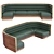 Stylish Cafe Sofa: Modern Elegance 3D model small image 3