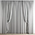 Elegant Poly Curtain Set 3D model small image 4