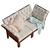 APPLARO/EPLARO Garden Sofa - Modular, 2-Seater 3D model small image 2