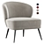 Kitts 2013 Armchair: Elegant Design & Comfort 3D model small image 1