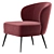 Kitts 2013 Armchair: Elegant Design & Comfort 3D model small image 4