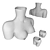 Contemporary Curves: Anissa Kermiche's Ceramic Homeware 3D model small image 2