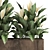 Metallic Pot Plant Collection 3D model small image 2