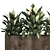 Metallic Pot Plant Collection 3D model small image 4