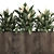 Metallic Pot Plant Collection 3D model small image 5
