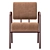 Contemporary Comfort: Cosmo Easy Chair 3D model small image 2