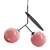 Elegant Cherry Pendant Light 3D model small image 1