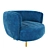 Elegant Vintage Chair: Wave 3D model small image 9