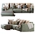 Hills Sofa: Contemporary Comfort for Your Home 3D model small image 2