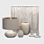 Elegant Ceramic Decor Set 3D model small image 3