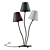 Flexible Table Lamp-40*67*16 Steel/Cotton, Black/Brown/White 3D model small image 1