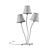 Flexible Table Lamp-40*67*16 Steel/Cotton, Black/Brown/White 3D model small image 2