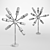 Sputnik Table: Sleek Industrial Design 3D model small image 2